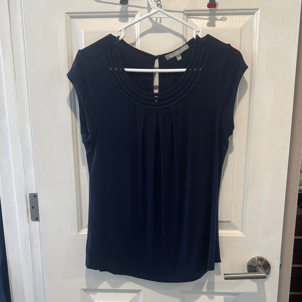 Daniel Rainn Dark Blue Blouse size S